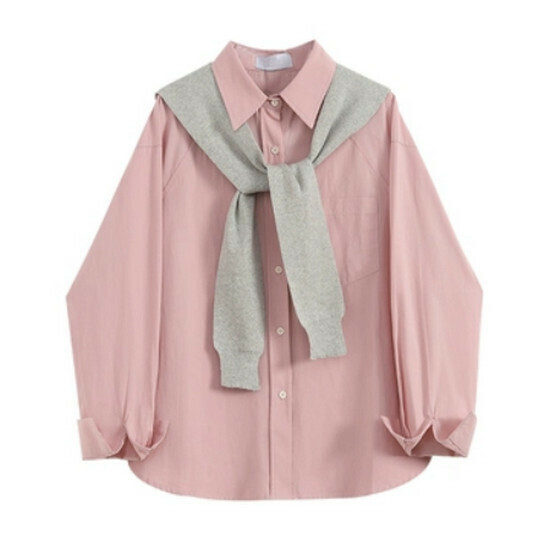 Hot selling shawl long-sleeved top [pink] [size M-3XL] (please contact customer service to confirm the delivery size after placing the order)