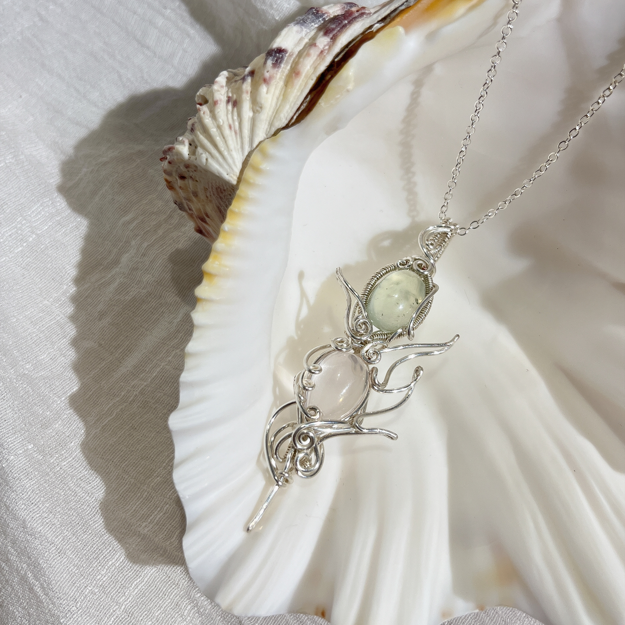 璃襄．粉晶與葡萄石