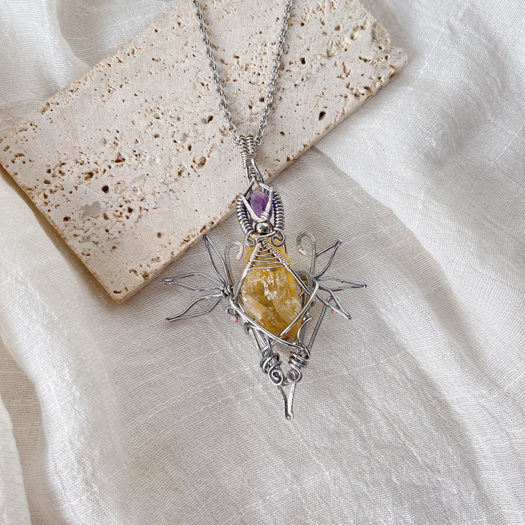 豐．黃水晶與紫水晶