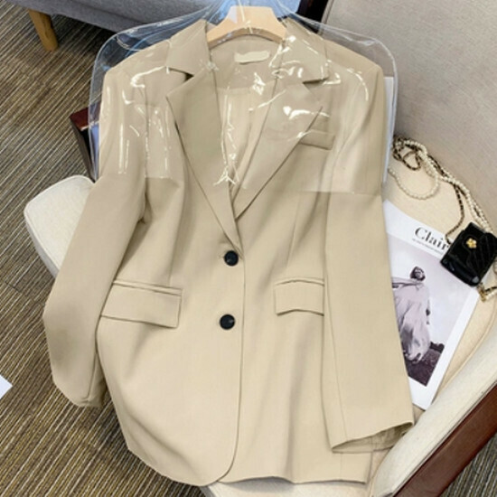 Hot Selling Casual Commuting Suit Top [Apricot] [M-4XL] (please contact customer service to confirm the delivery size after placing the order)