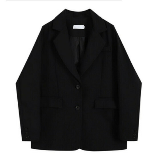Hot selling casual loose suit top [black] [M-4XL size] (please contact customer service to confirm the delivery size after placing the order)