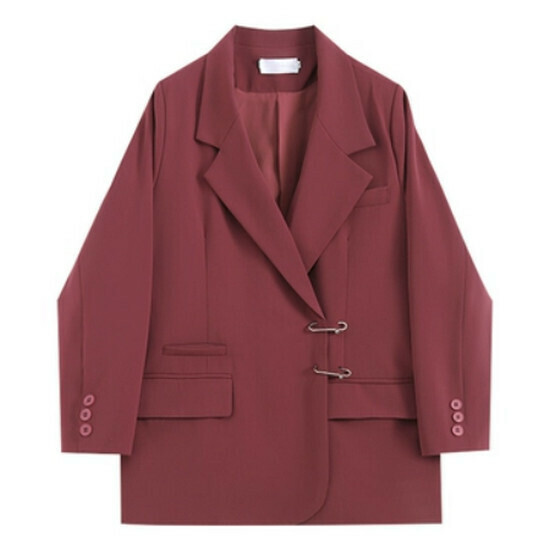 Hot selling loose suit top [raspberry color] [M-4XL size] (please contact customer service to confirm the delivery size after placing the order)