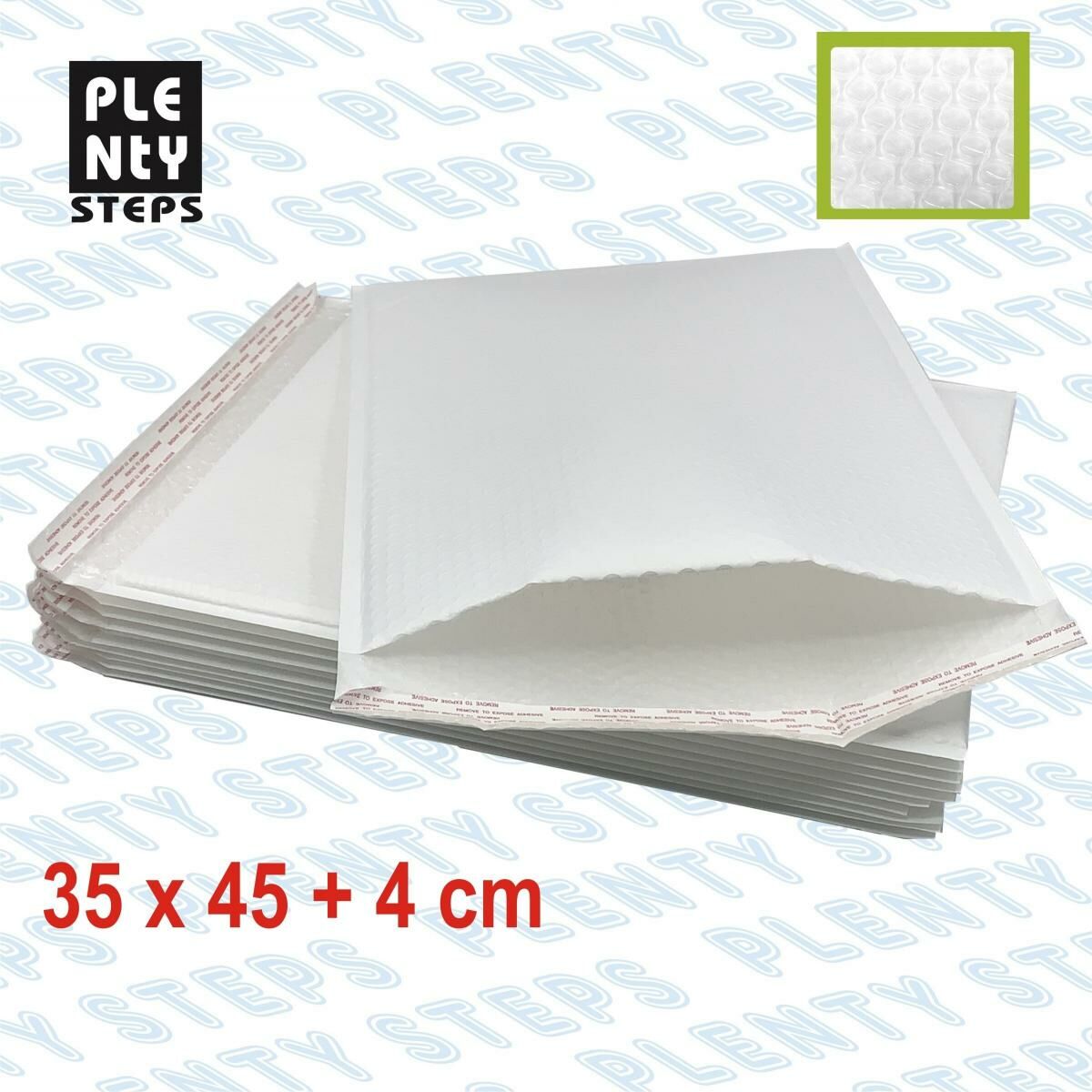 【實惠裝】35 x 45 cm 防潮防震保密珠光膜白氣泡袋（10個）