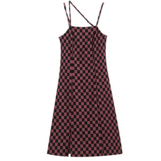 Hot selling suspender dress [raspberry color (long style)] [M-4XL size] (please contact customer service to confirm the delivery size after placing the order)