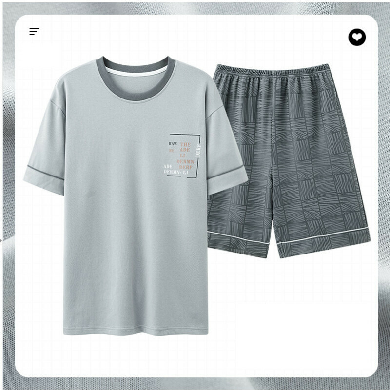 爆款短袖睡衣套裝【L-XXXL碼 AM-78010】【下單后聯絡客服確認發貨尺碼 】