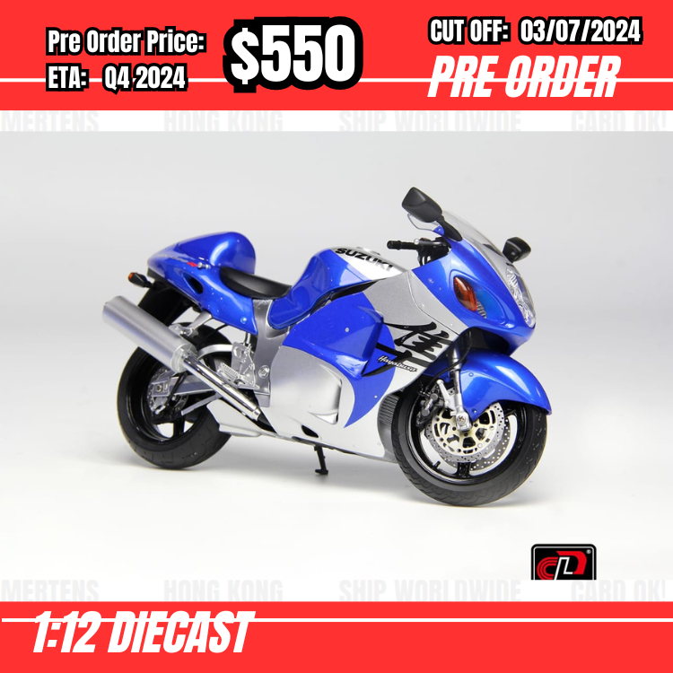 PO-$550 * LCD * 1:12 Suzuki GSX-1300R Hayabusa Blue [OD01/07]