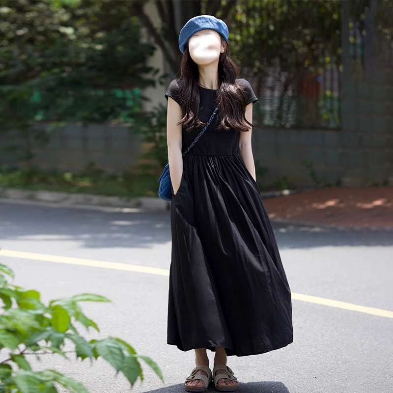 Hot selling Hepburn style dress (black size S-XXL) (please contact customer service to confirm the delivery size after placing the order)
