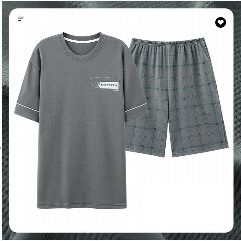 爆款短袖睡衣套裝【L-XXXL碼 AM-78013】【下單后聯絡客服確認發貨尺碼 】