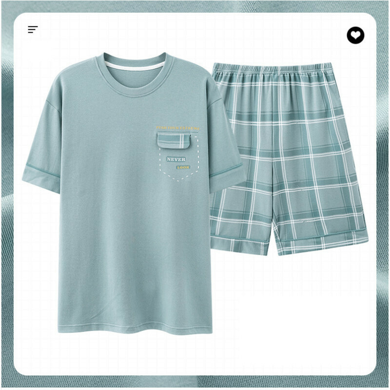 爆款短袖睡衣套裝【L-XXXL碼 AM-78014】【下單后聯絡客服確認發貨尺碼 】