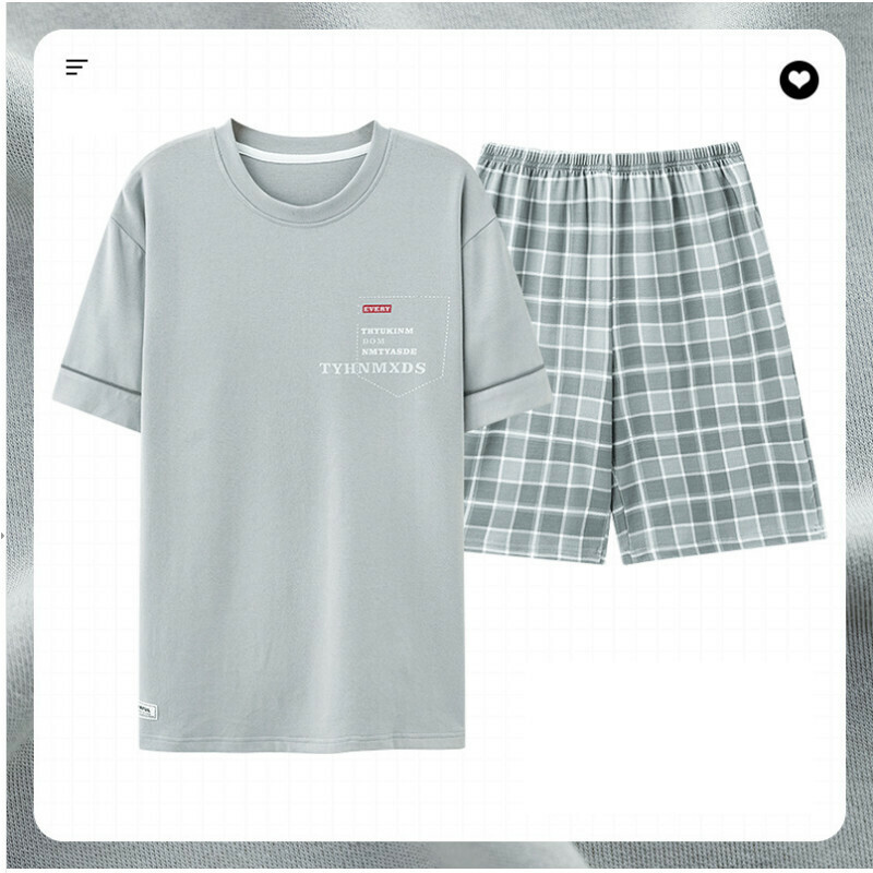 爆款短袖睡衣套裝【L-XXXL碼 AM-78017】【下單后聯絡客服確認發貨尺碼 】