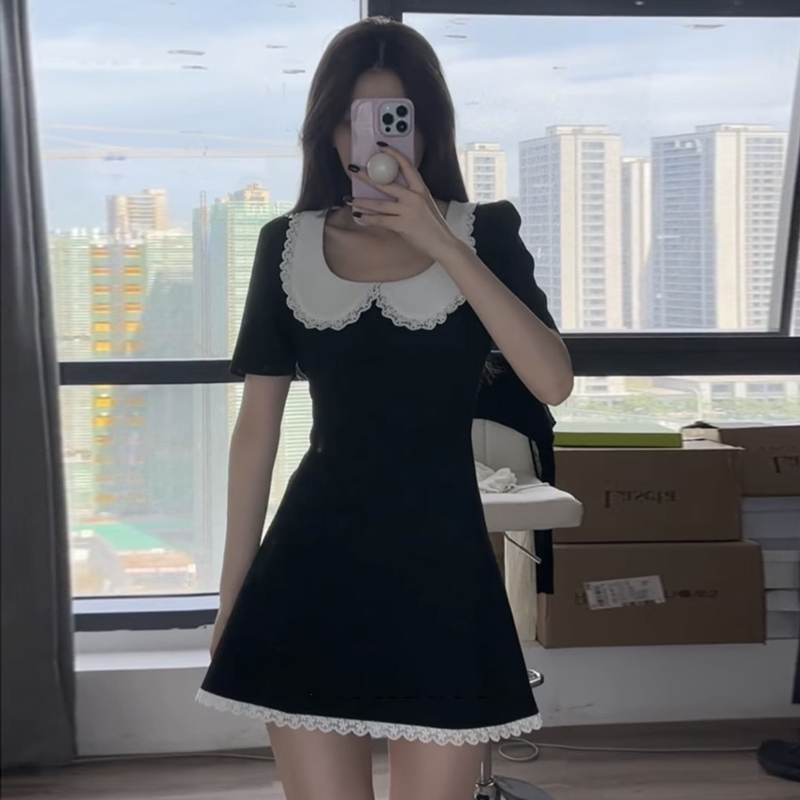 熱賣娃娃領連衣裙（黑色 S碼-L碼）（下單後請聯絡客服確認發貨尺碼）