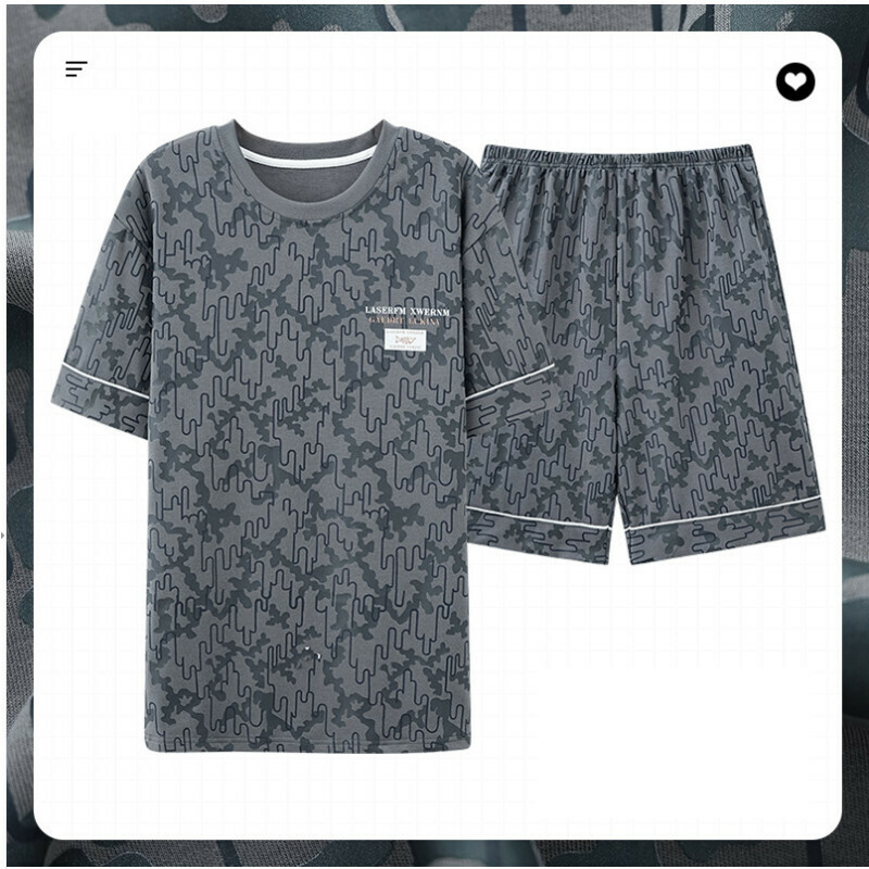 熱推短袖睡衣套裝【L-XXXL碼 AM-78019】【下單后聯絡客服確認發貨尺碼 】