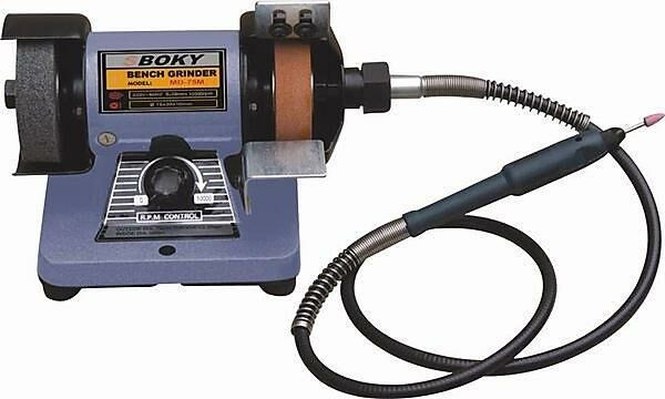 附發票｜桌上型砂輪機｜MD150BS｜布輪機/磨刀機/拋光機/研磨機 刻磨/帶燈/調速 附粗細輪