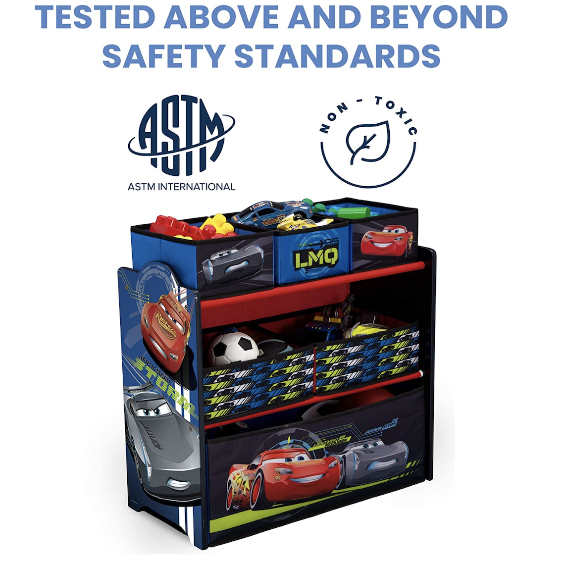 美國 Delta Children 反斗車王玩具收納架