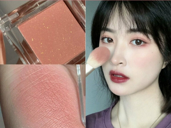 Hot selling single color blush all-in-one palette-39 gentle rose/matte shimmer