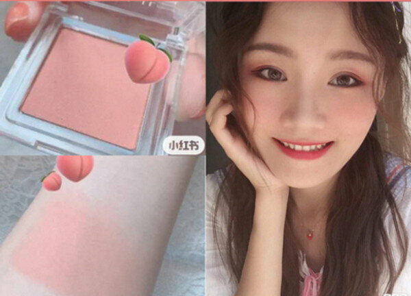 Hot Selling JudydoLL Single Color Blush All-in-One Palette - Watermelon Red 03 Peach Pink/Matte Fine