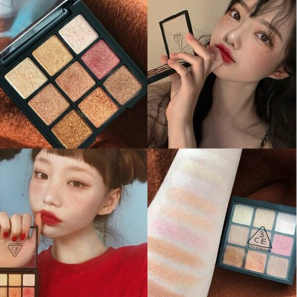 Hot Selling 3CE Eyeshadow Palette-Nine Colors #ALL NIGHTER Diamond Palette