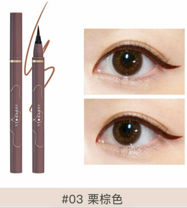 Hot selling waterproof quick-drying liquid eyeliner pen-03# chestnut brown liquid pen