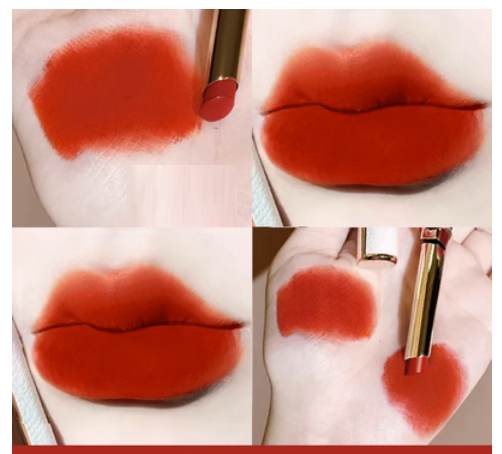 Hot Selling Lip Glaze Lipstick Non-Fade Non-Stick Velvet Matte (08#) (Hawthorn Sweet Tea)