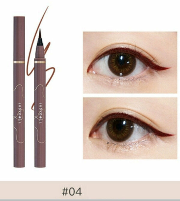 Hot selling waterproof quick-drying liquid eyeliner pen-04#burgundy