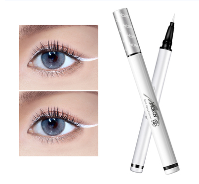 Hot Selling (Pack of 2) Waterproof Quick-Drying Easy-to-Add Eyeliner (White)