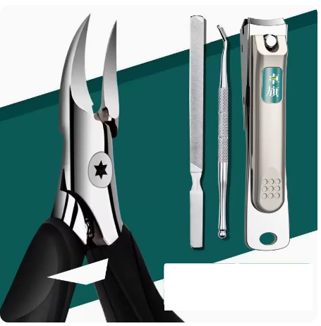 Hot-selling hawkbill pedicure tool (specifications: nail groove pliers + nail scissors + nail picking + nail polishing)