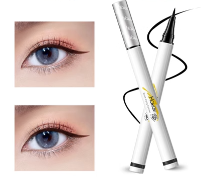 Hot Selling (Pack of 2) Waterproof Quick-Drying Easy-to-Add Eyeliner (Red Brown)