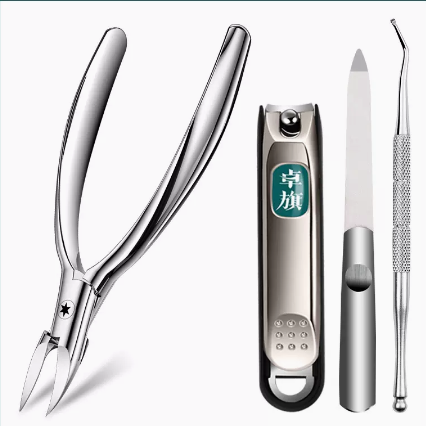 Hot-selling pedicure tool with sharp-beaked hawk-beak pliers (specifications: nail groove pliers + nail scissors + nail picking + nail file)