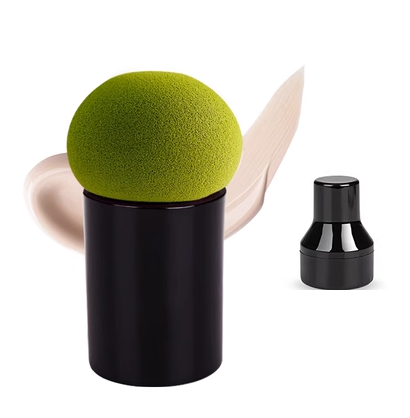 Popular mushroom head beauty egg makeup sponge puff (matcha color) (size: 3.8*6.2CM)