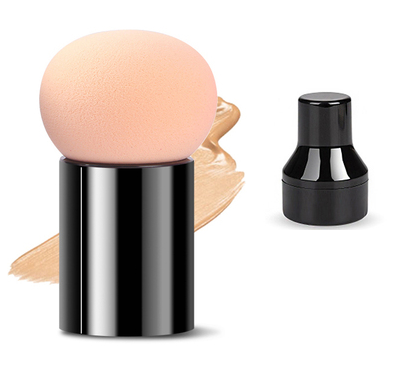 Popular mushroom head beauty egg makeup sponge puff (skin color) (size: 3.8*6.2CM)