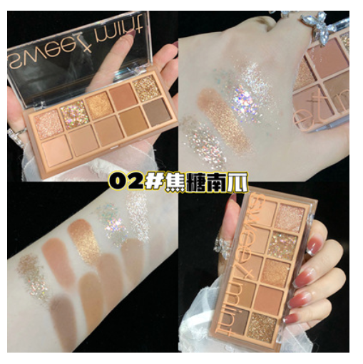 The hottest earth-toned summer eyeshadow, Newbie Pearlescent Matte (02#) (Caramel Pumpkin)