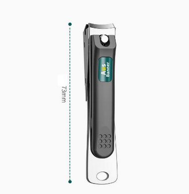 Popular nail clippers, large nail clippers for manicure (specifications: anti-splash small space gray)