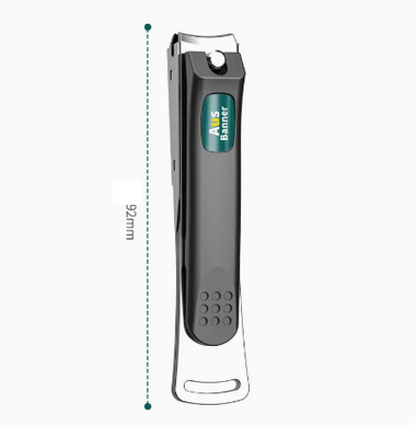 Popular nail clippers, large nail clippers for manicure (specifications: anti-splash large space gray)