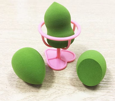 Popular model (pack of 3) wet and dry sponge beauty egg puff (matcha color) (size: 3.5*5.5CM)