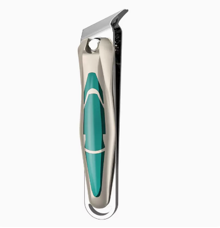 Popular nail scissors (specifications: emerald green slanted mouth, large and long)