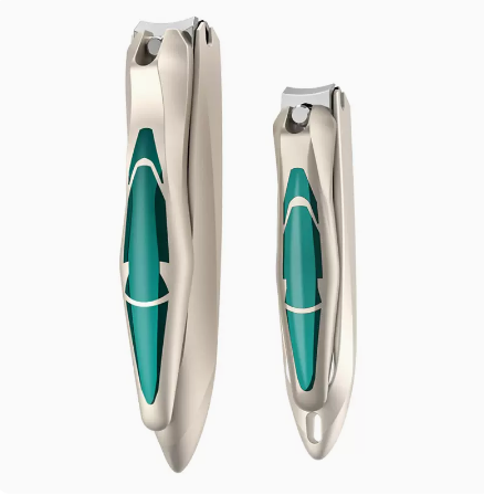 Popular nail scissors (specifications: emerald green small + large)
