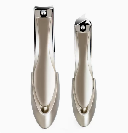 Popular anti-splash nail clippers for manicure (specifications: [Cool Silver] Mantis Large + Slanted Nail Clippers for Manicure)