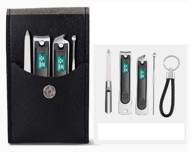 Popular nail clippers (Specifications: [Dark Gray] Medium + Bevel (set of 5))