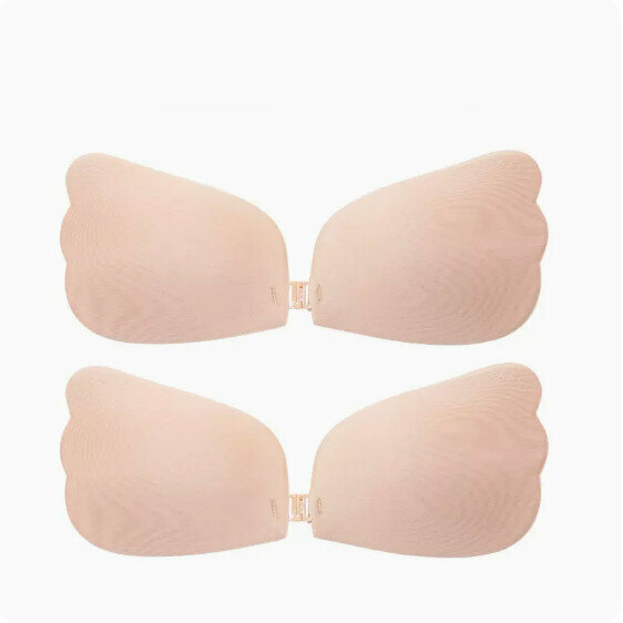 Hot Style [Two-Pack] Summer Thin Anti-Bump Breast Patches (Skin Color + Skin Color A Cup)