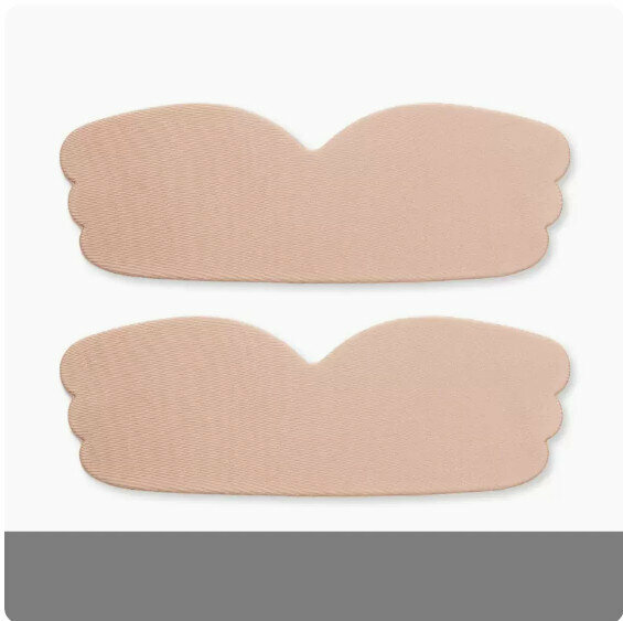 Hot Style [Two-Pack] Summer Thin Silicone Breast Patch Nipple Patch (Skin Color) [One Size Fits All]