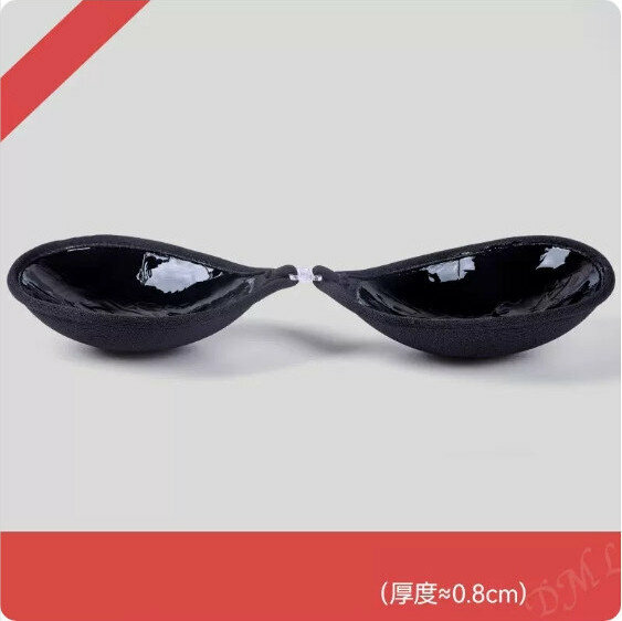 Popular anti-bulge invisible breast patch (black) [A cup]