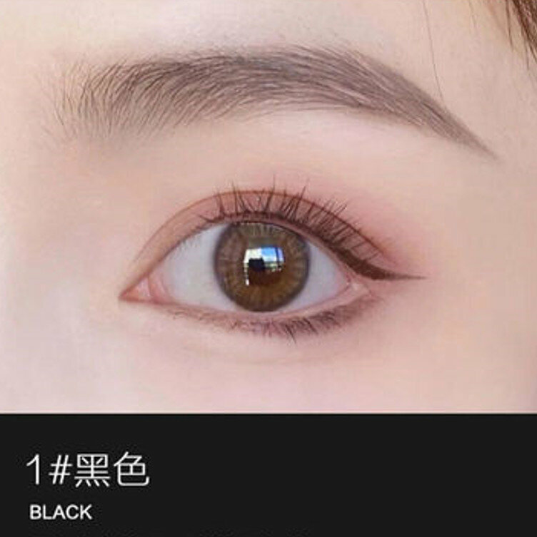 爆款防水防汗不脫色極細雙頭眉筆-#01黑色 