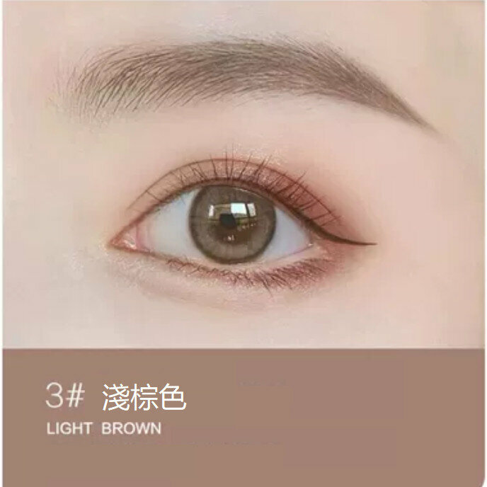 爆款防水防汗不脫色極細雙頭眉筆-#03淺棕色 