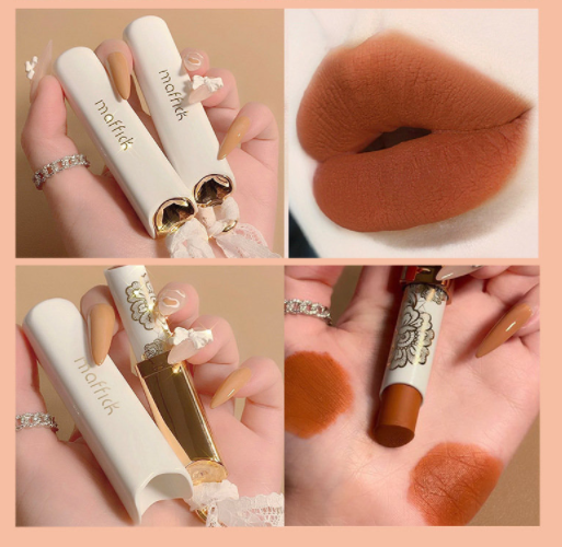 Hot-selling 1 matte matte lipstick that is not easy to stain and fade (02#) (Citrus Ginger Tea)