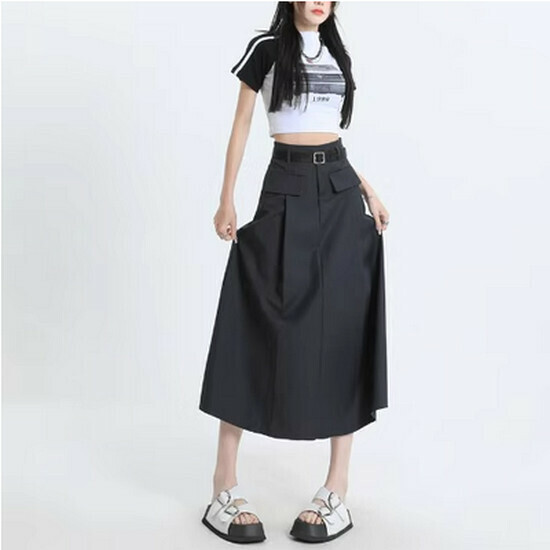 Hot selling high waist skirt [grey] [S-XL size] (please contact customer service to confirm the delivery size after placing the order)