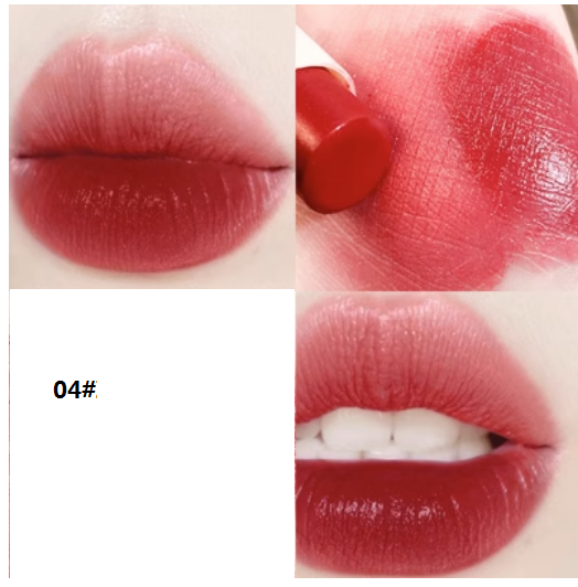 Hot recommended lipstick, suitable for whitening without makeup, matte, non-stick and fading (04#) (strawberry sparkling wine)