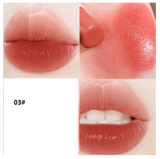Hot recommended lipstick, suitable for whitening without makeup, matte, non-stick cup and fading (03#) (white peach jelly)