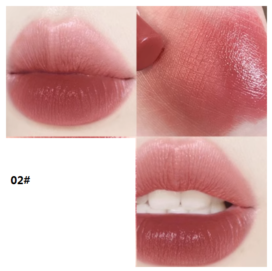 Hot recommended lipstick, suitable for bare makeup, whitening matte, non-stick cup and fading (02#) (Cinnamon Lychee)