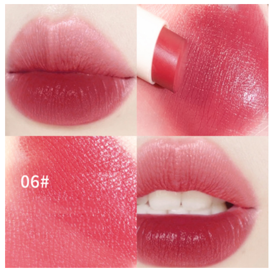 Hot recommended lipstick, suitable for bare makeup, whitening matte, non-stick cup and fading (06#) (Rose Sweet Tea)