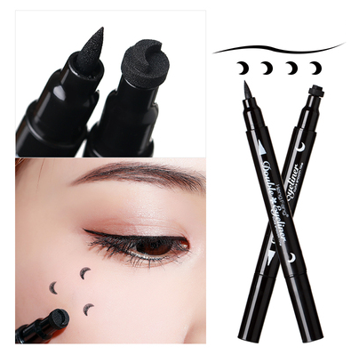 Hot Recommended Black Double-ended Seal Liquid Eyeliner Pen (Moon Seal)
